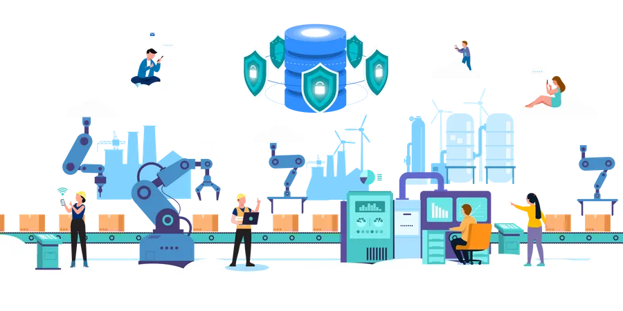 Usine intelligente  Illustration