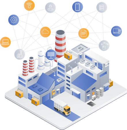 Usine intelligente  Illustration