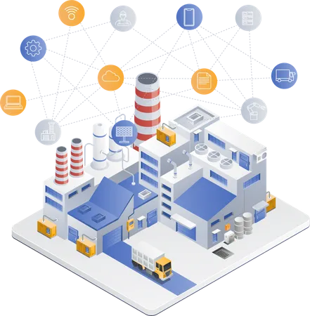 Usine intelligente  Illustration