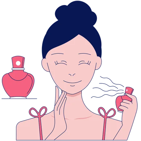 Using Perfume  Illustration