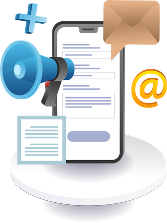 Campagne d'applications pour smartphones pour utilisateurs  Illustration