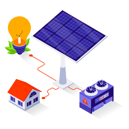 Utilisation de l'énergie solaire  Illustration