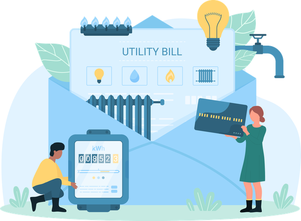 Utility bill  Illustration