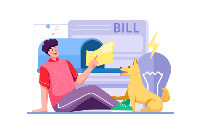 Utility Bill Payment Illustration