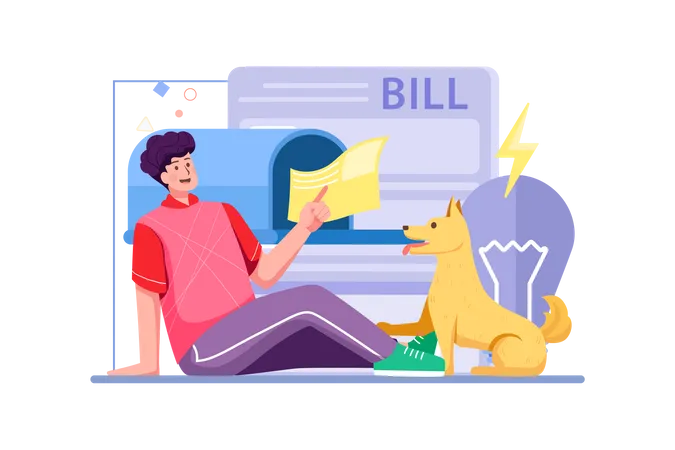 Utility Bill Payment Illustration