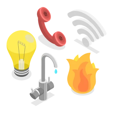 Utility Services Illustration