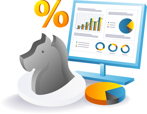Utilizando la estrategia del caballo para el crecimiento empresarial  Ilustración