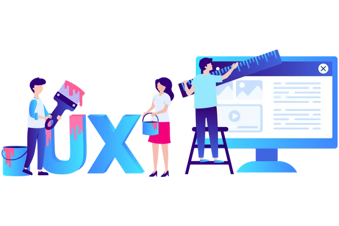 UX designing  Illustration