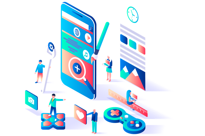 UX UI design  Illustration