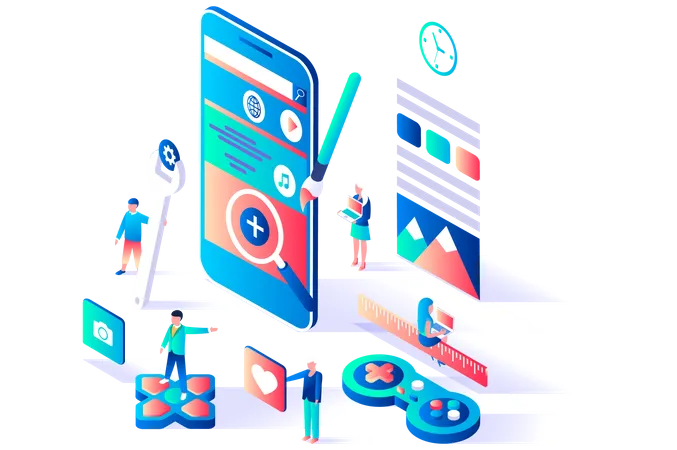 UX UI design  Illustration