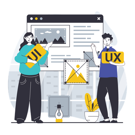 UX UI Designer  Illustration