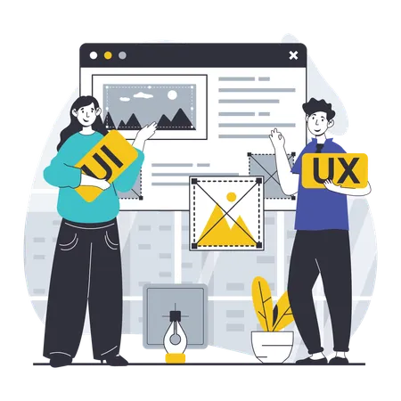 UX UI Designer  Illustration