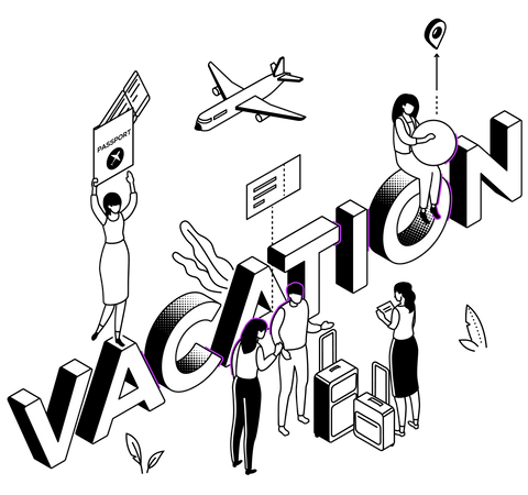 Vacances  Illustration