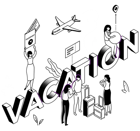 Vacances  Illustration