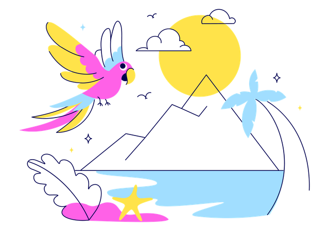 Vacances d'été  Illustration