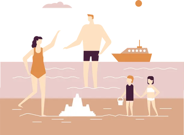 Vacances d'été  Illustration