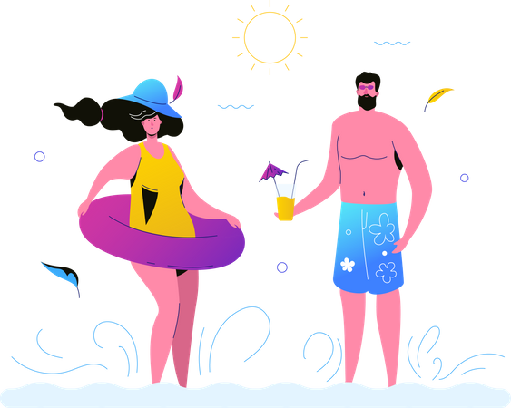 Vacances d'été  Illustration