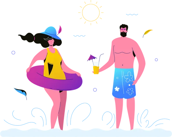 Vacances d'été  Illustration