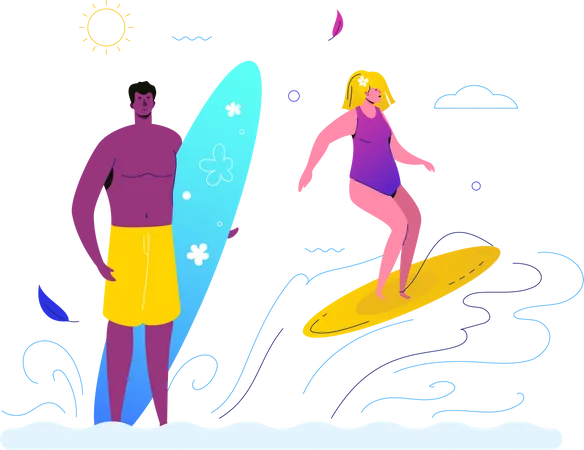 Vacances d'été  Illustration