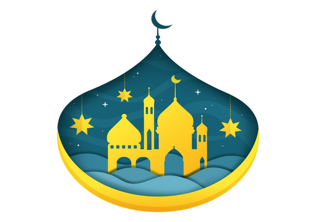 Fête du Ramadan islamique  Illustration