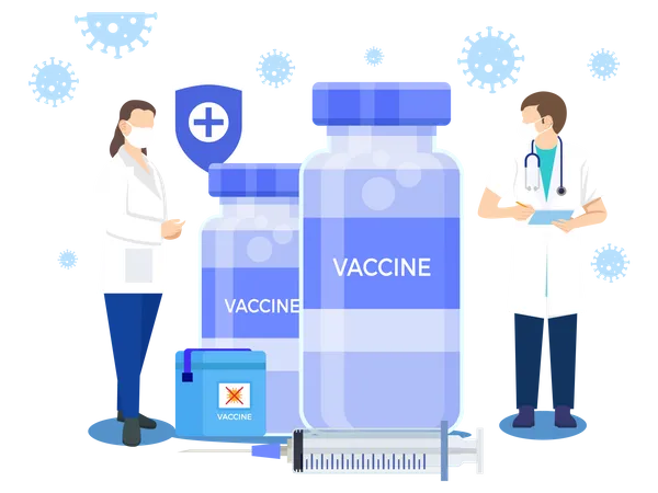 Vaccin Corona  Illustration