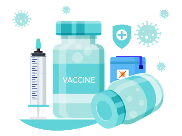 Vaccin Corona  Illustration