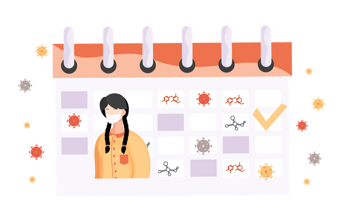 Vaccination Appointment  Illustration