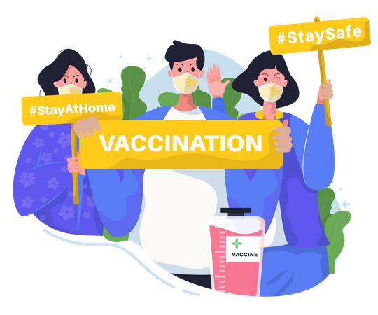 Vaccination awareness Illustration
