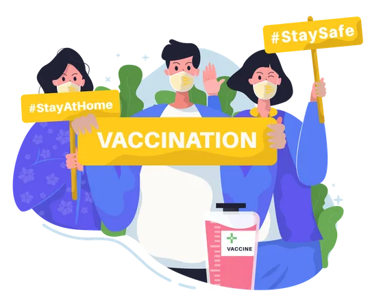 Vaccination awareness Illustration