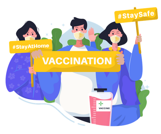 Vaccination awareness  Illustration