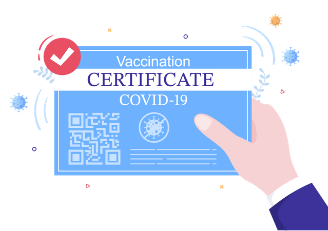 Vaccination Certificate Illustration