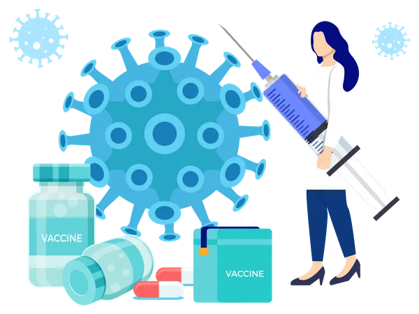 Vaccination contre le coronavirus  Illustration