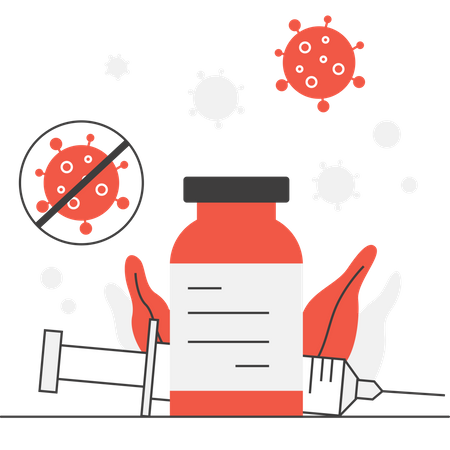 Vaccination contre le coronavirus  Illustration