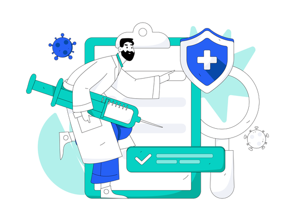 Vaccination covid19  Illustration