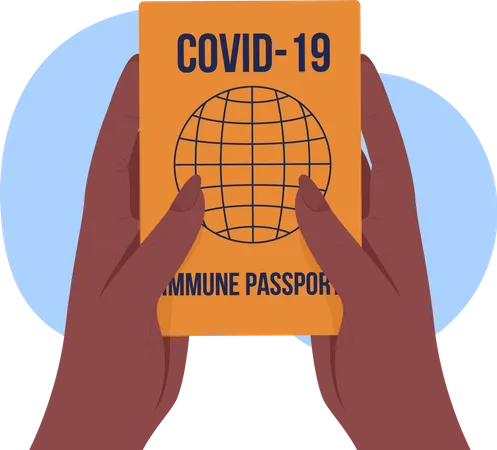 Vaccination passport Illustration