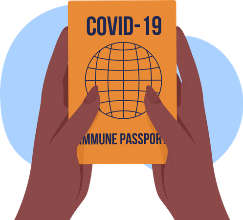 Vaccination passport  Illustration