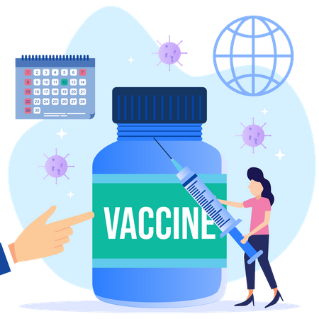 Vaccine Appointment  Illustration