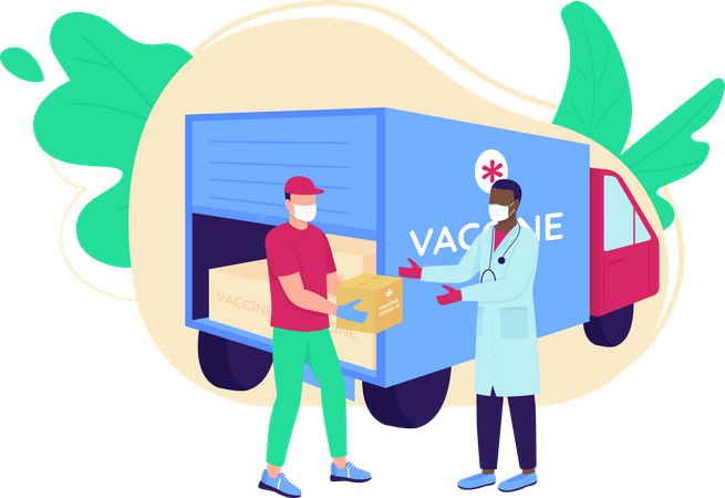 Vaccine delivery  Illustration