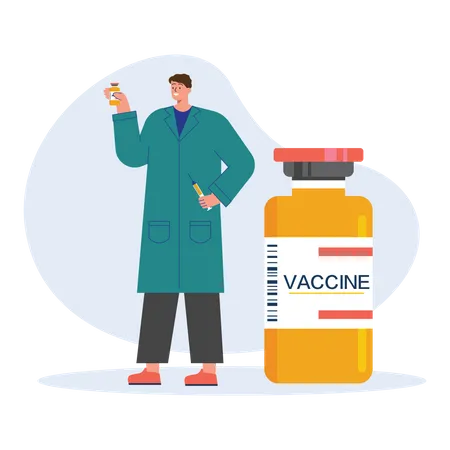 Vaccine research Illustration