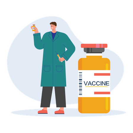 Vaccine research  Illustration