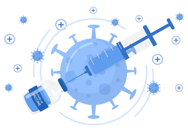 Vacina para o coronavírus  Ilustração