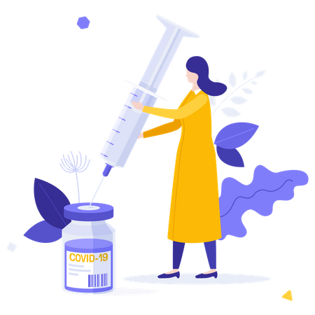 Vacina Corona  Illustration