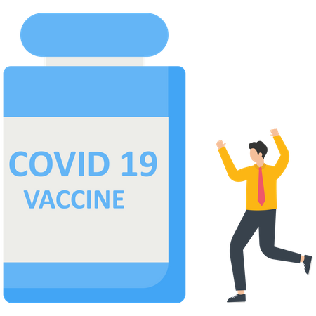 Vacina para o covid-19  Ilustração