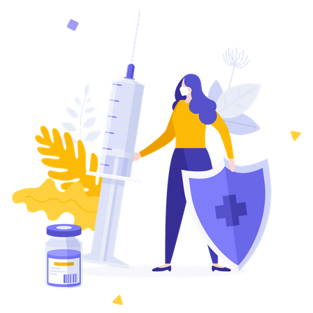 Vacinação contra o Coronavírus  Illustration