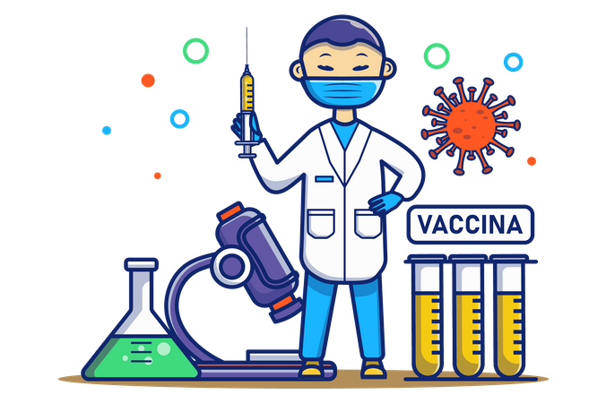 Vacinação omícron  Illustration