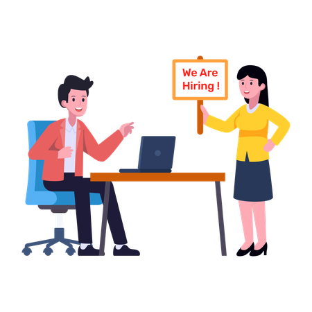 Vaga de emprego  Ilustração