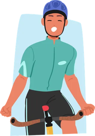 Vainqueur de la course cycliste  Illustration