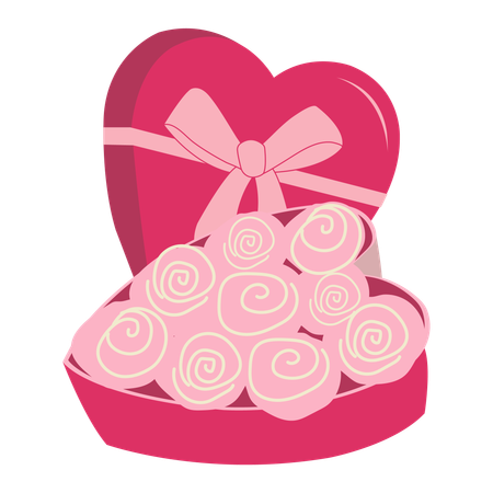 Valentine Chocolate  Illustration