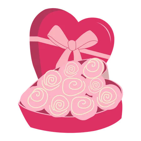 Valentine Chocolate  Illustration