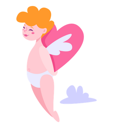 Valentine day cupid  Illustration